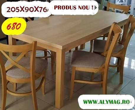Masa Europa lemn masiv nuc cires stejar alb comoda