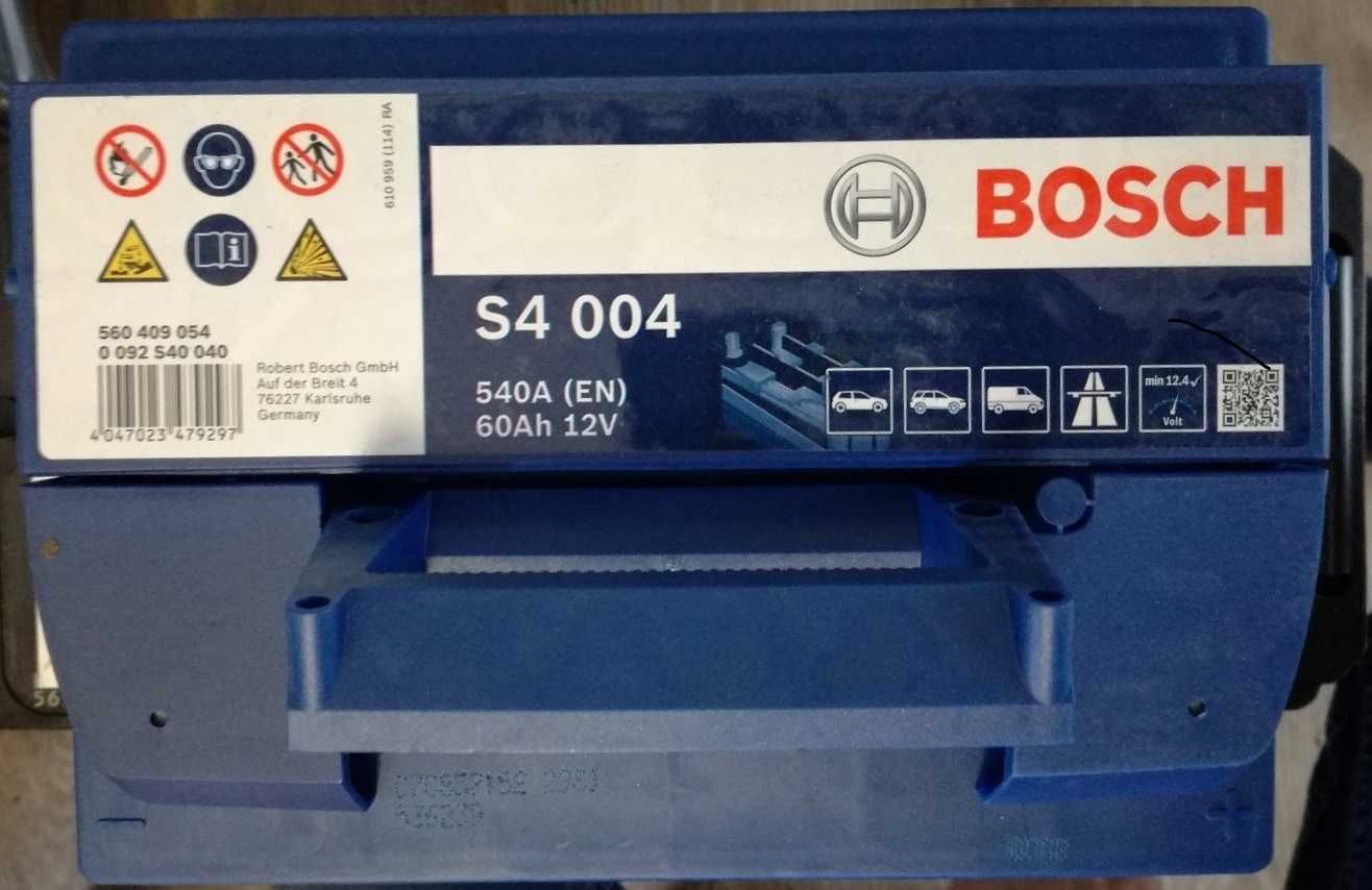 продавам изтощен акумулатор BOSCH S4 004 540 A  60 Ah 12 V