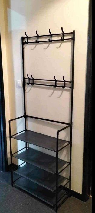 Многофункционална стойка за обувки+дрехи+чанти