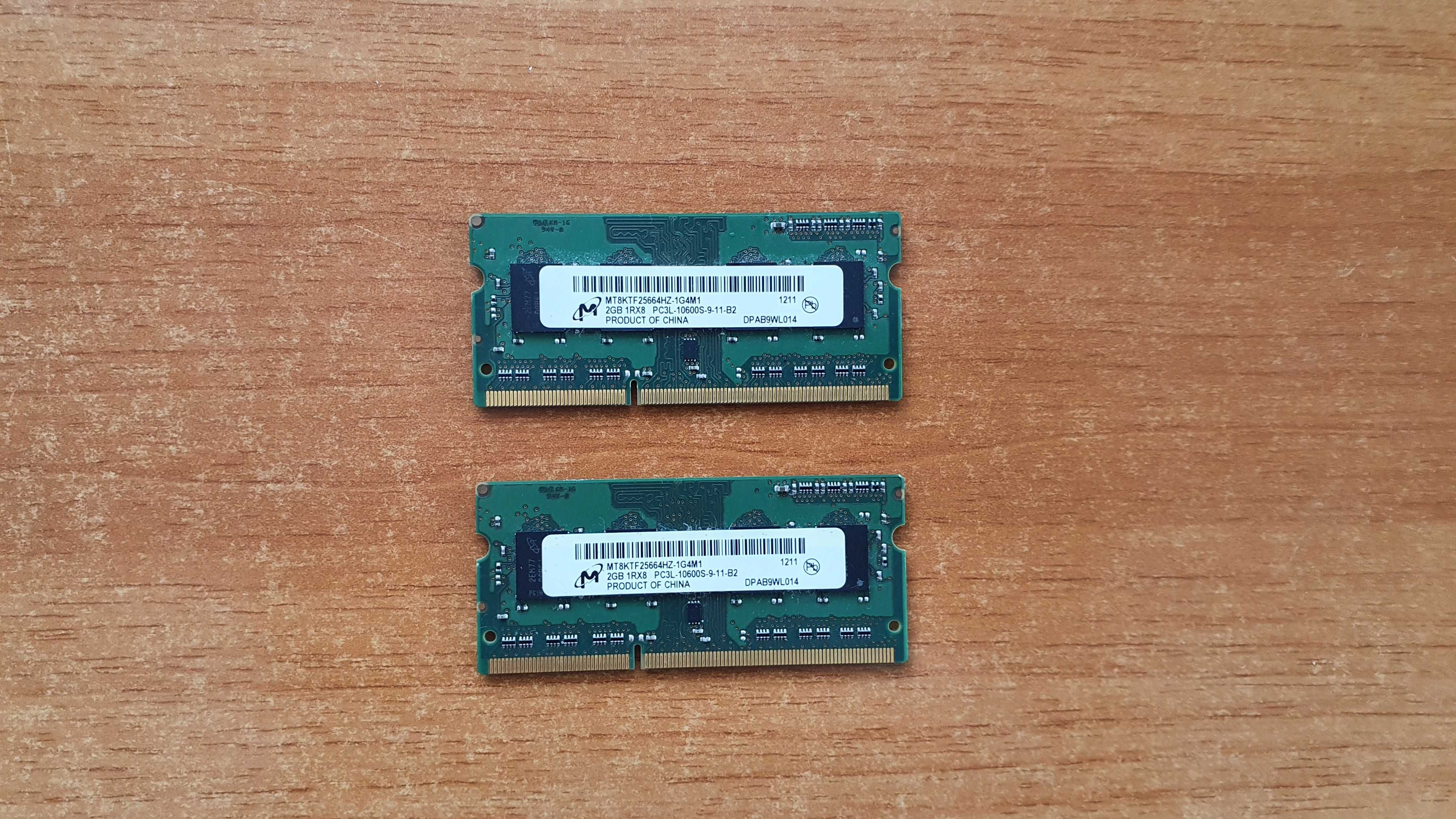 KIT Memorie RAM 2 x 2GB Micron DDR3 MT8KTF25664HZ-1G4M1