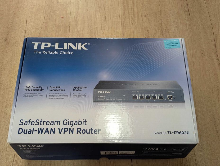 Router VPN TP-LINK TL-ER6020, 2xWAN Gigabit VPN, Garantie 12 luni