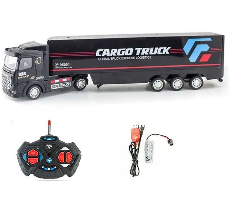 Детска играчка тир с ремарке и дистанционно управление - презаредим