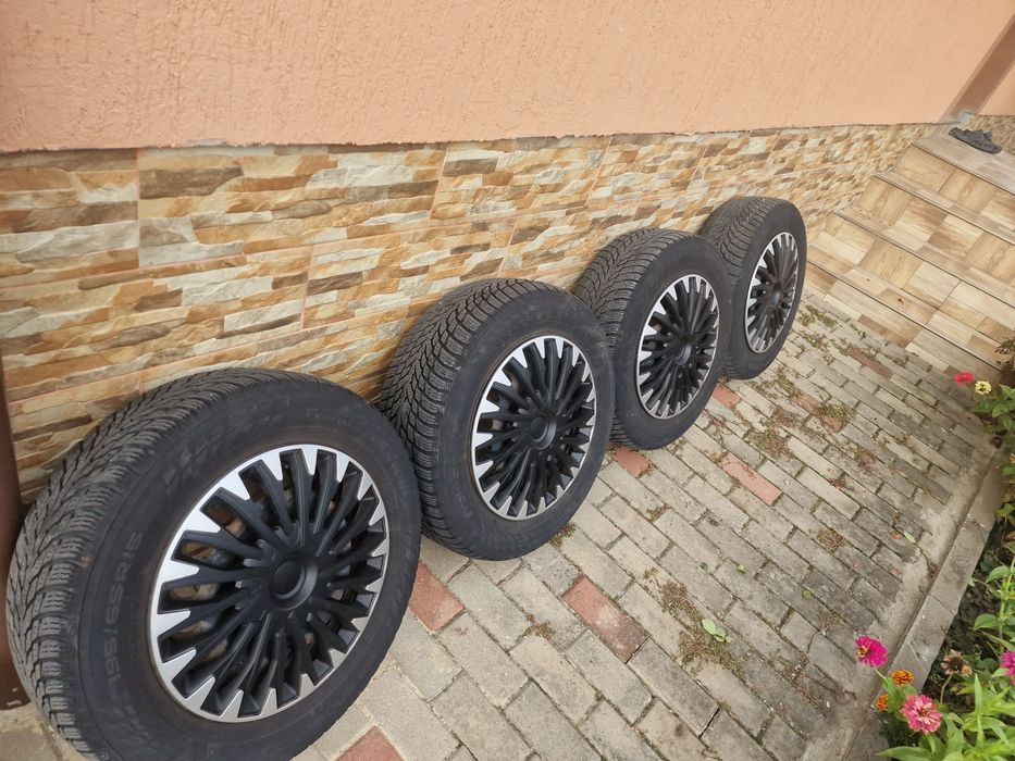 Cauciucuri iarna cu jante 195/65/ r15/5x112  ww /passat/audi/ golf /se