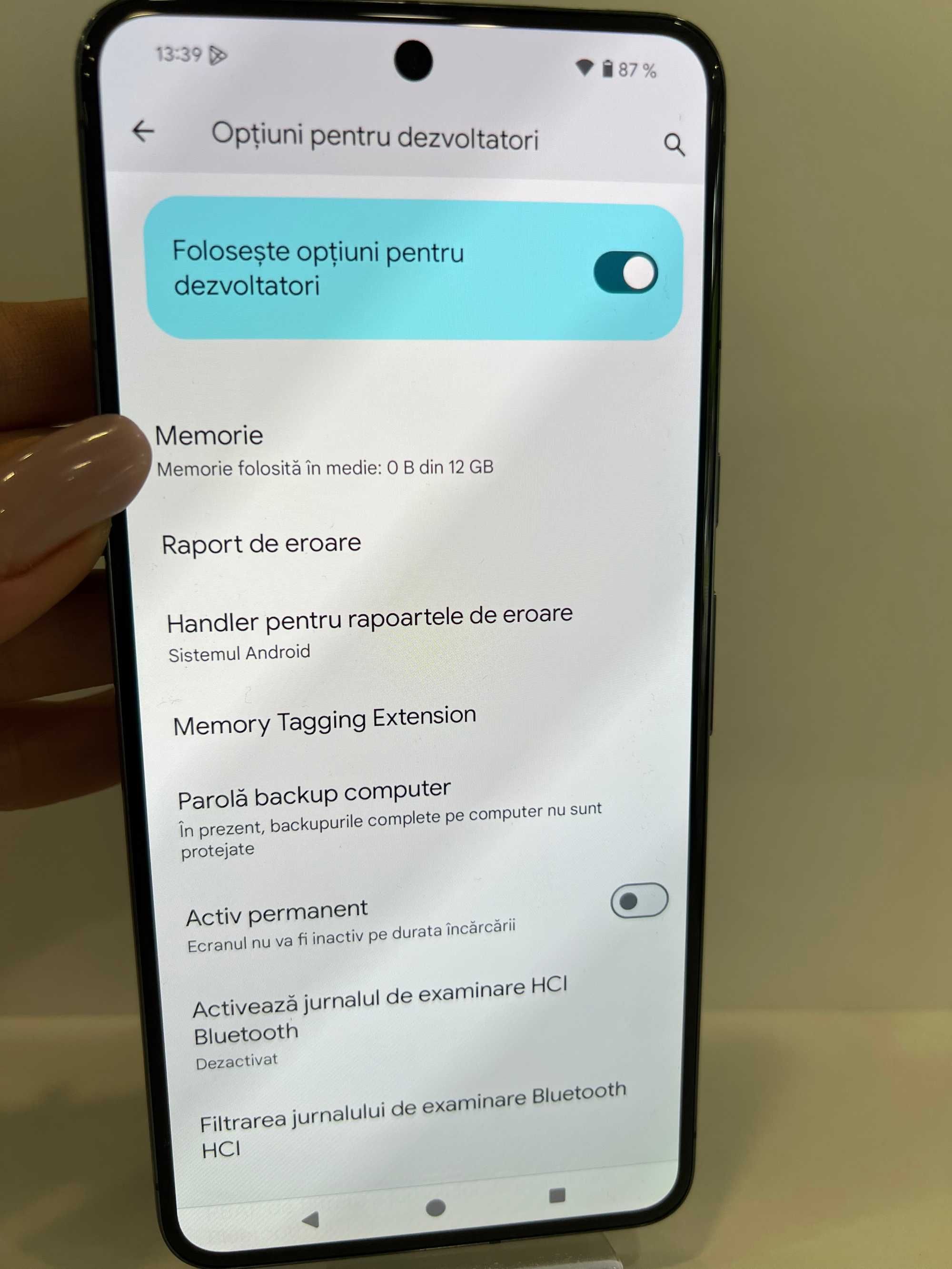 Google Pixel 8 Pro, 128GB/12GB RAM, Negru, impecabil!