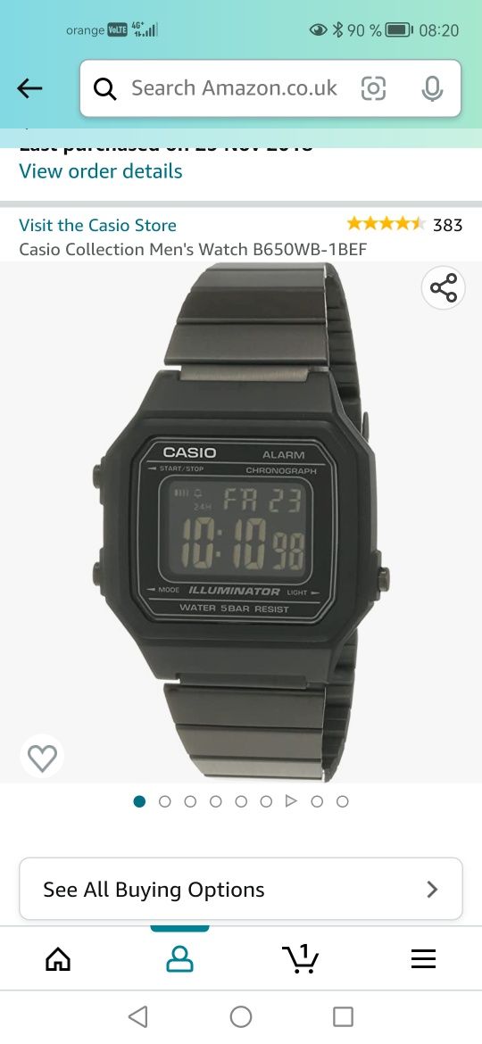 Casio B650WB-1BEF