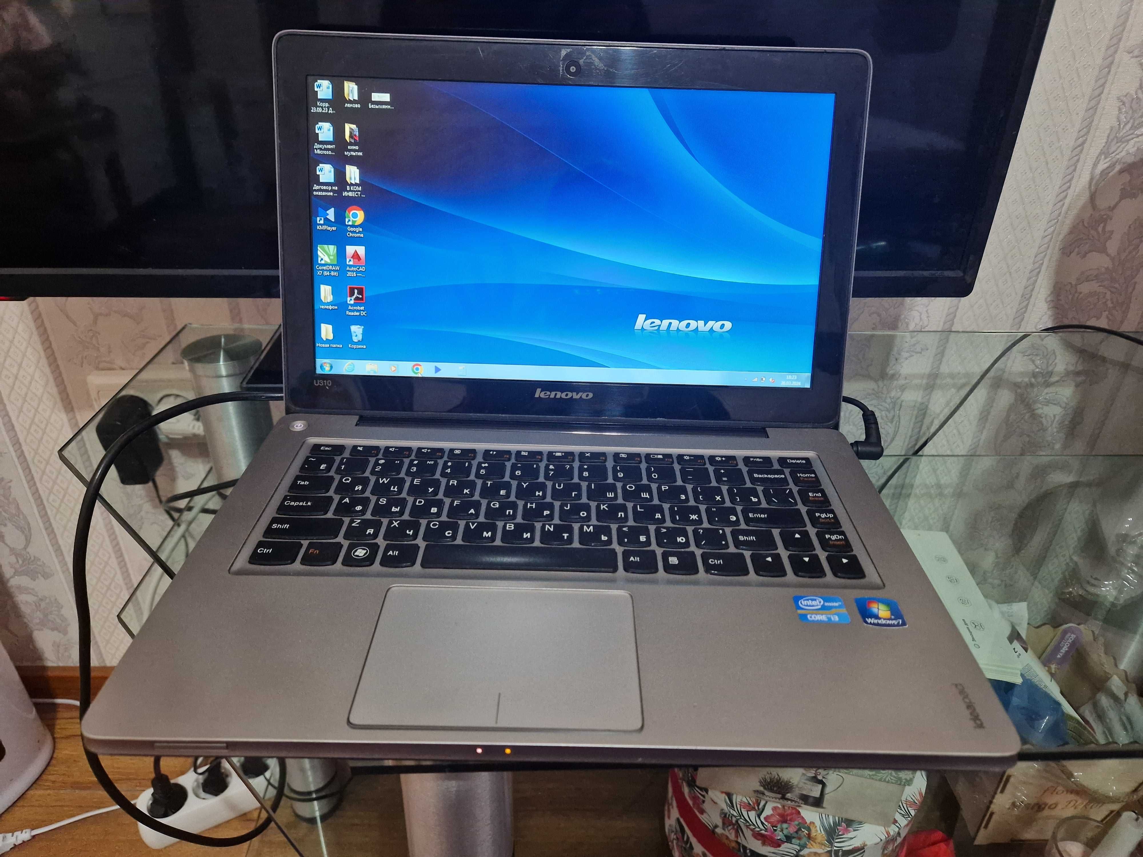 Ноутбук Lenovo IdeaPad U310 Ultrabook серый