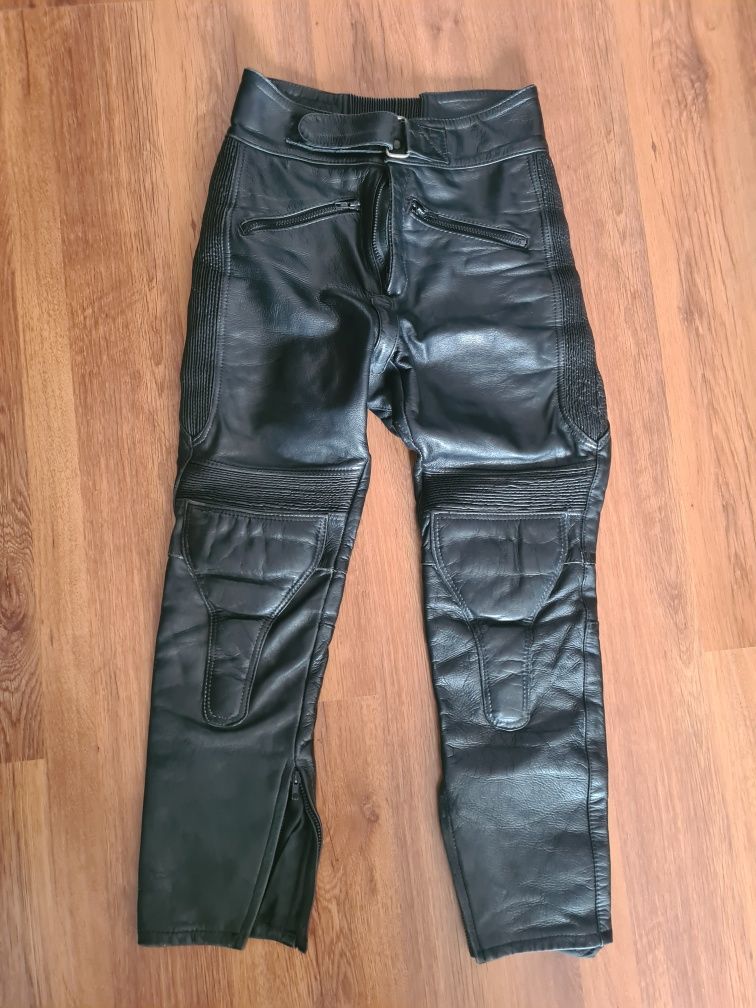 Pantaloni moto piele