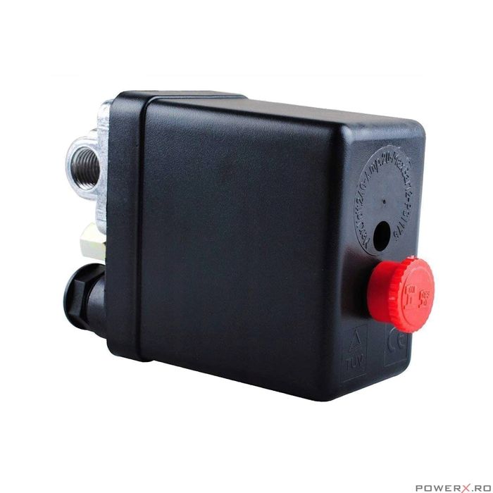 Presostat pentru compresor, monofazic, 230 V, 3-12 bari, 20 A, Asta