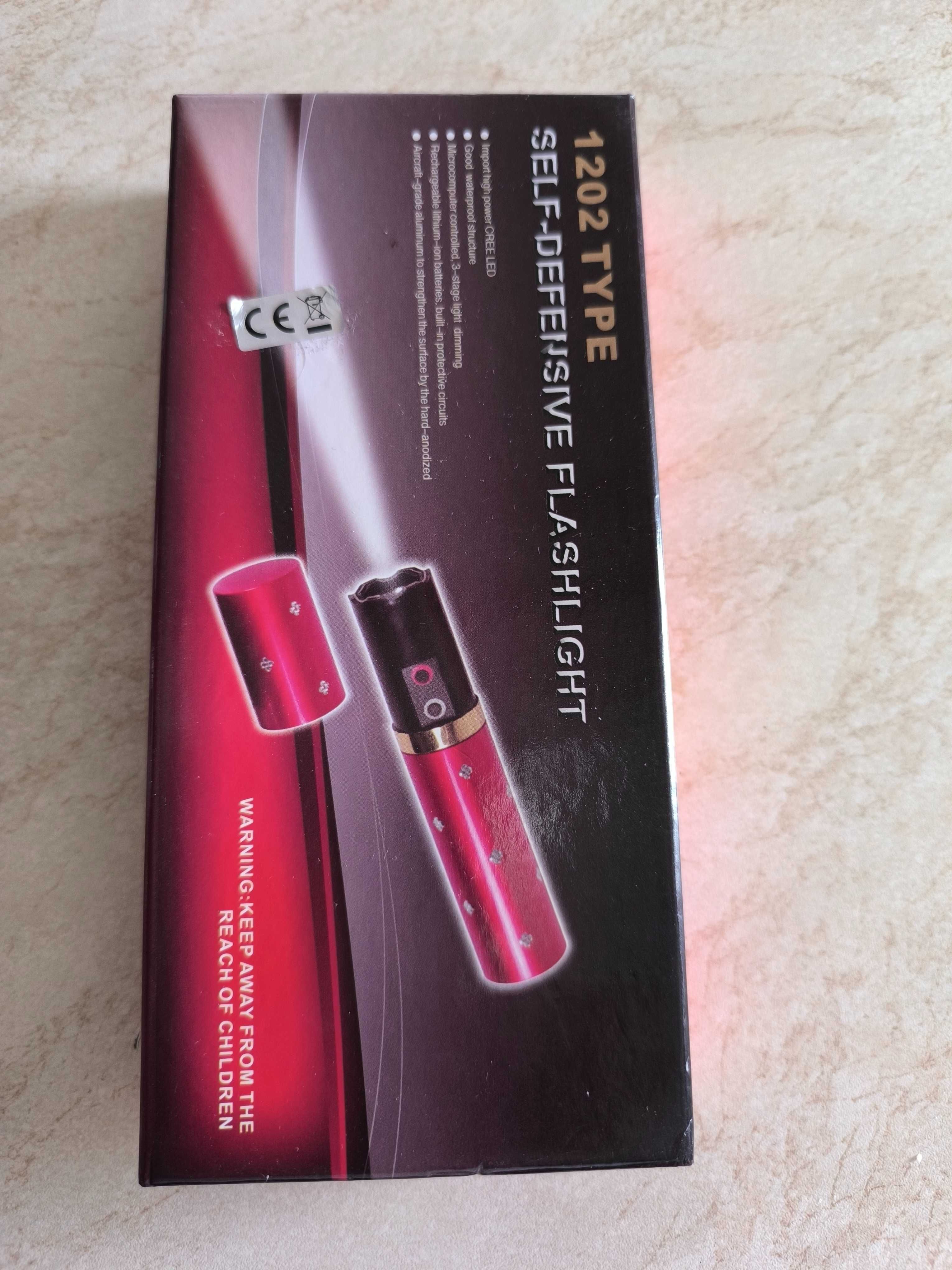 Electroshock de postă, cu lanterna, nou