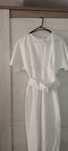 Rochie alba cu curea