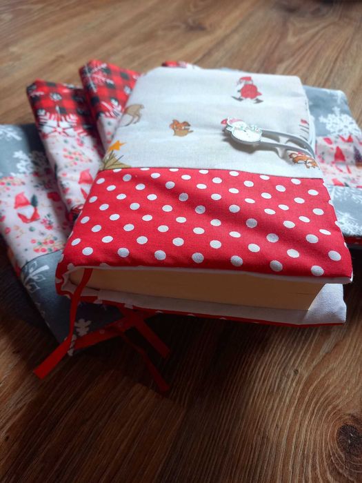 Коледни дрешки за книги/ Подвързия за книга/ Текстилна подвързия