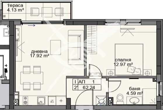 Двустаен апартамент Равда 505 - 17731