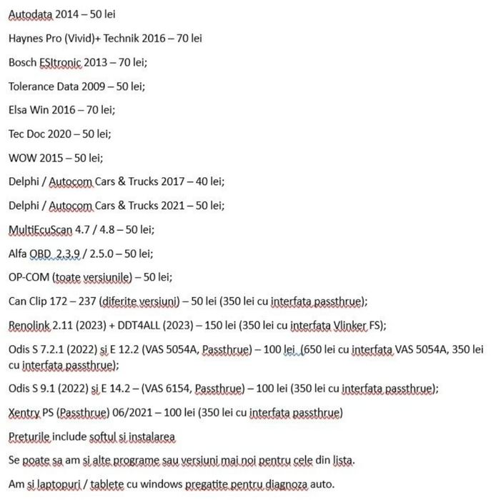 Laptop tableta Asus + interfata diagnoza auto Delphi