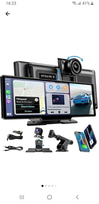 Navigație auto color universală cu cameră frontală și marșarier