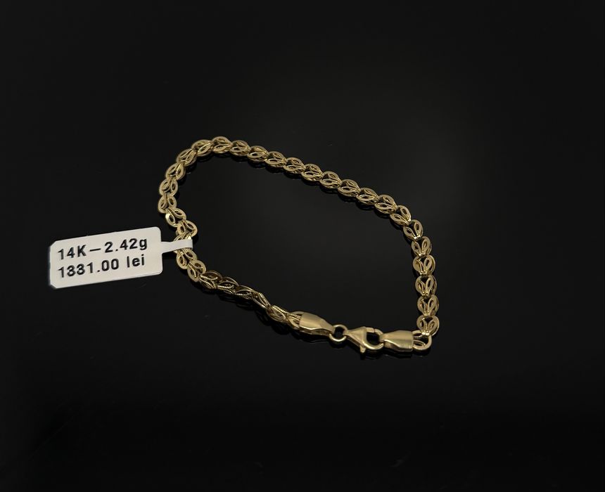 Bijuteria Royal bratara din aur 14k 2.42 gr