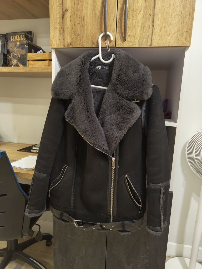 Дублёнка авиатор Zara
