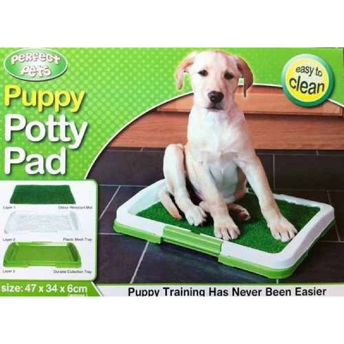 Промо! Puppy Potty Pad кучешка тоалетна с решетка и изкуствена трева