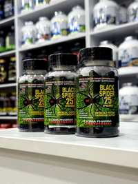 Black Spider 25 Ephedrine 100 servings, жиросжигатель.