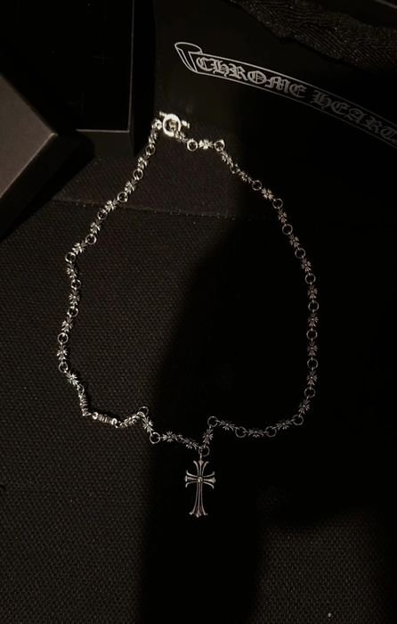 Lanţ "Chrome Hearts" argintiu Calitate superioara