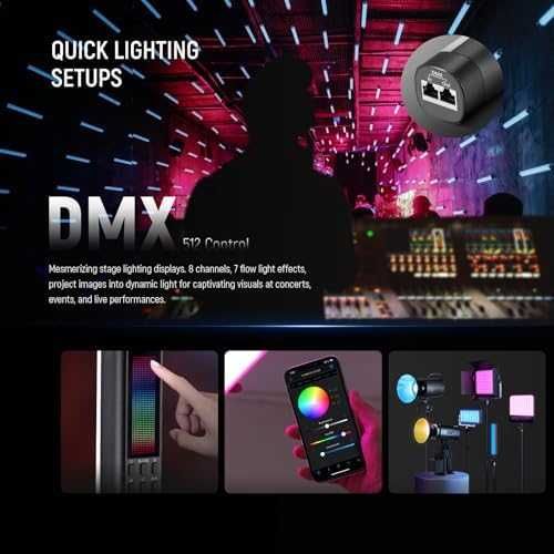 Ново Професионално RGB студийно осветление 200W с дистанционно ефекти