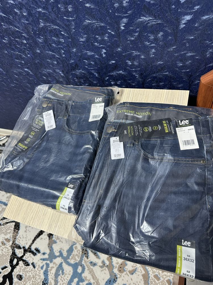Джинсы Lee extreme motion regular fit. 34/30: 36/32.
