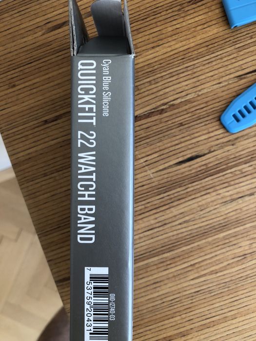 Каишка Garmin QuickFit 22 мм – синя, силиконова