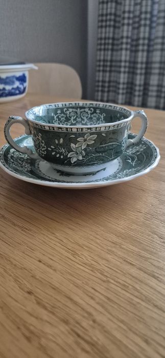 Винтажная бульонная пара Spode