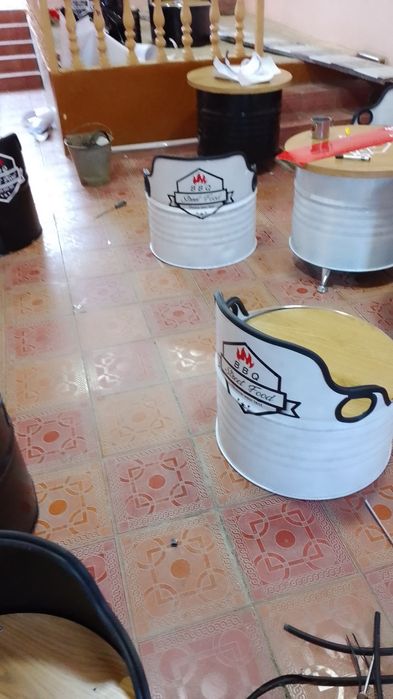 Мебель из бочки. Уникальные и креативной мебель для кафе фосфодов.