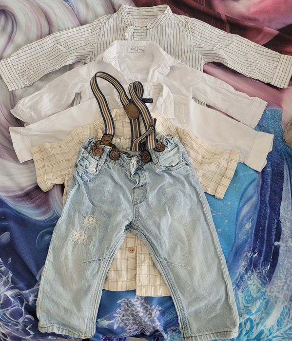 Camasi bebelusi+ pantaloni denim