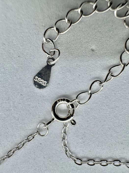 Сребърно колие с мойсанит (Диамант) 0.5 карата