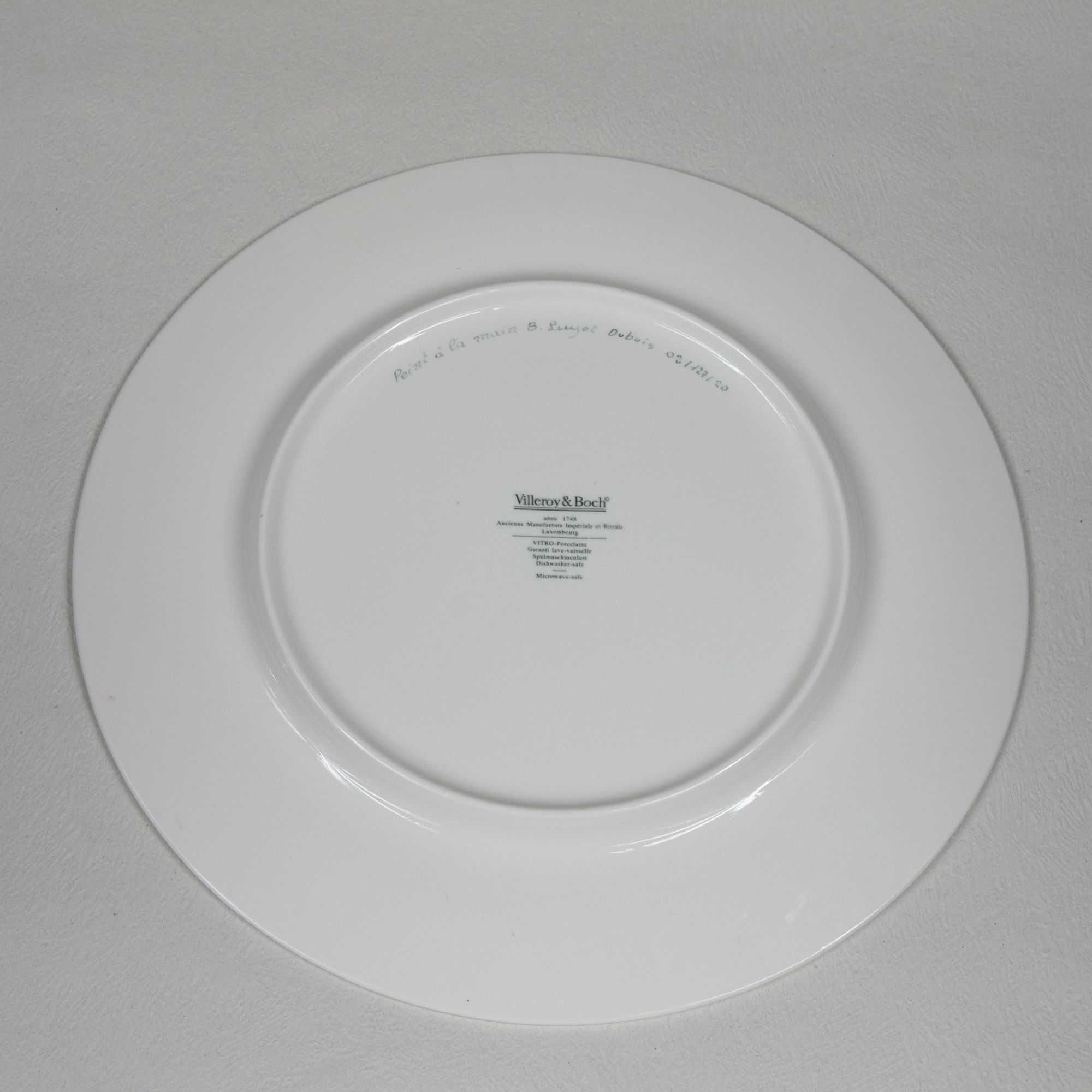 Platou portelan vintage, pictat manual Villeroy & Boch Luxembourg