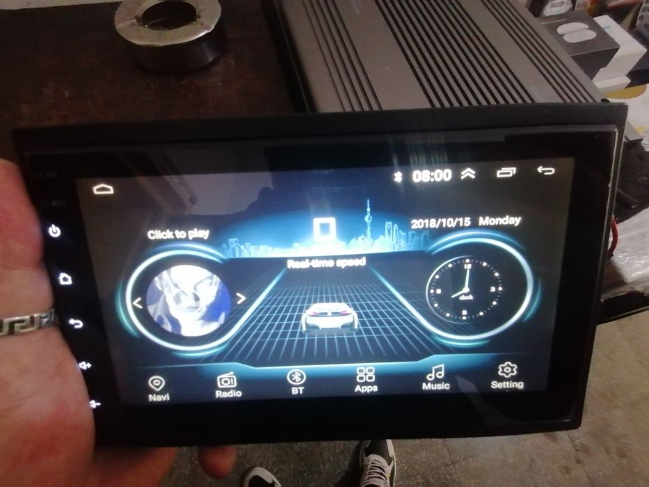 Stație amplificator subwoofer auto kit boxe player hi-low cabluri rms