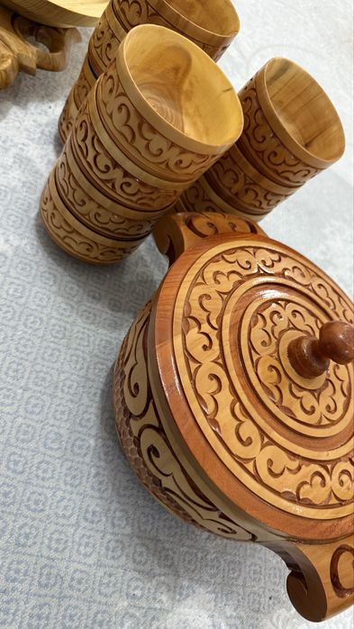 Астау набор из натурального дерева