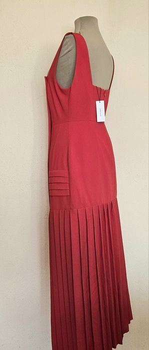 Karen Millen нова миди червена рокля UK10 ЕU38 S/M