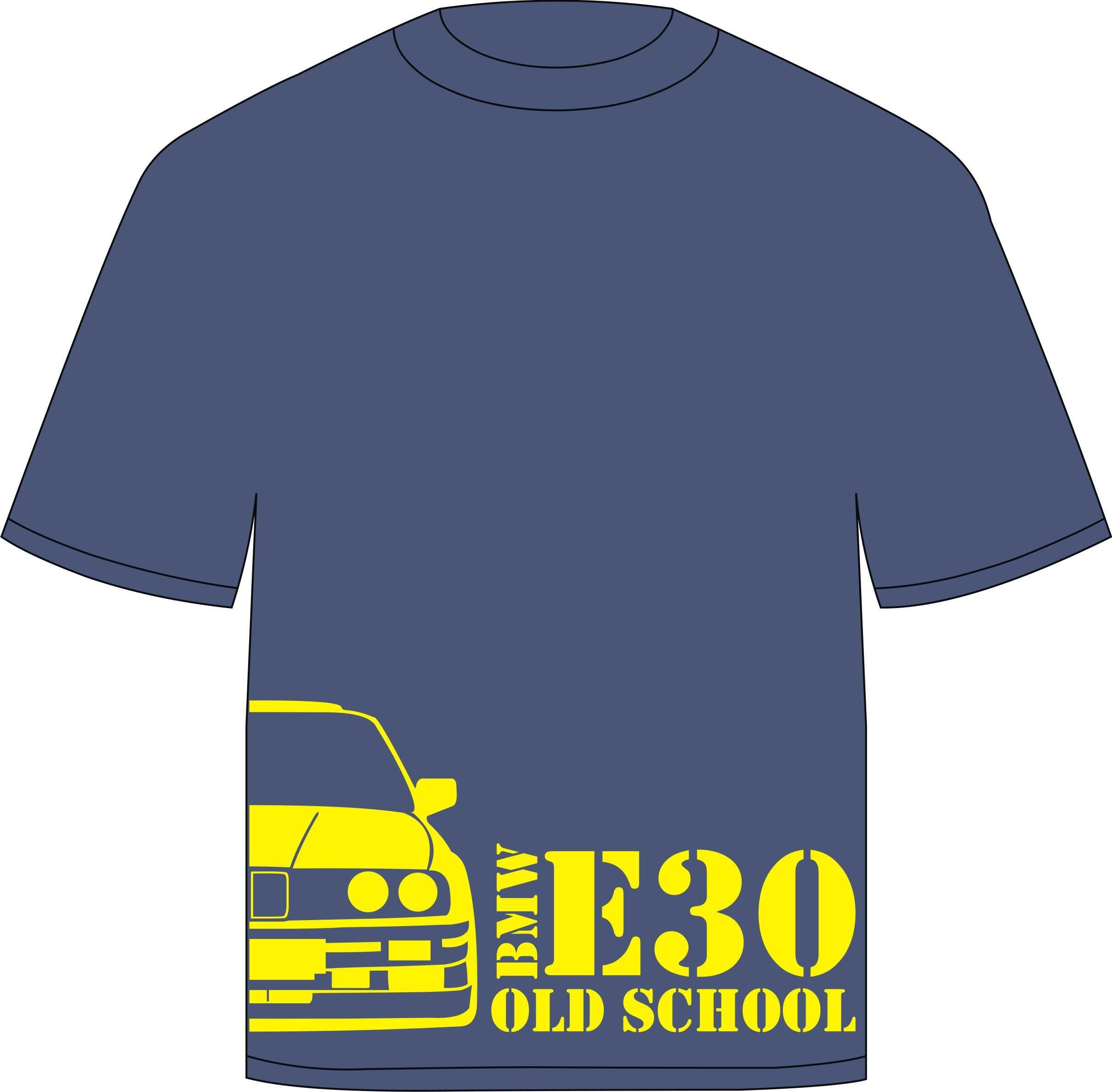 Tricou personalizat "BMW E30/E36 Old School"