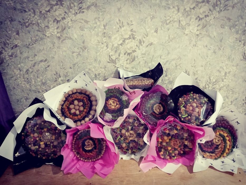 Всегда в наличии букеты из сухофруктов свежие