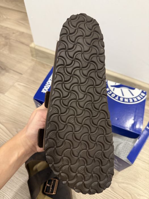 Papuci bărbați Birkenstock Arizona BS Habana-43,piele naturală