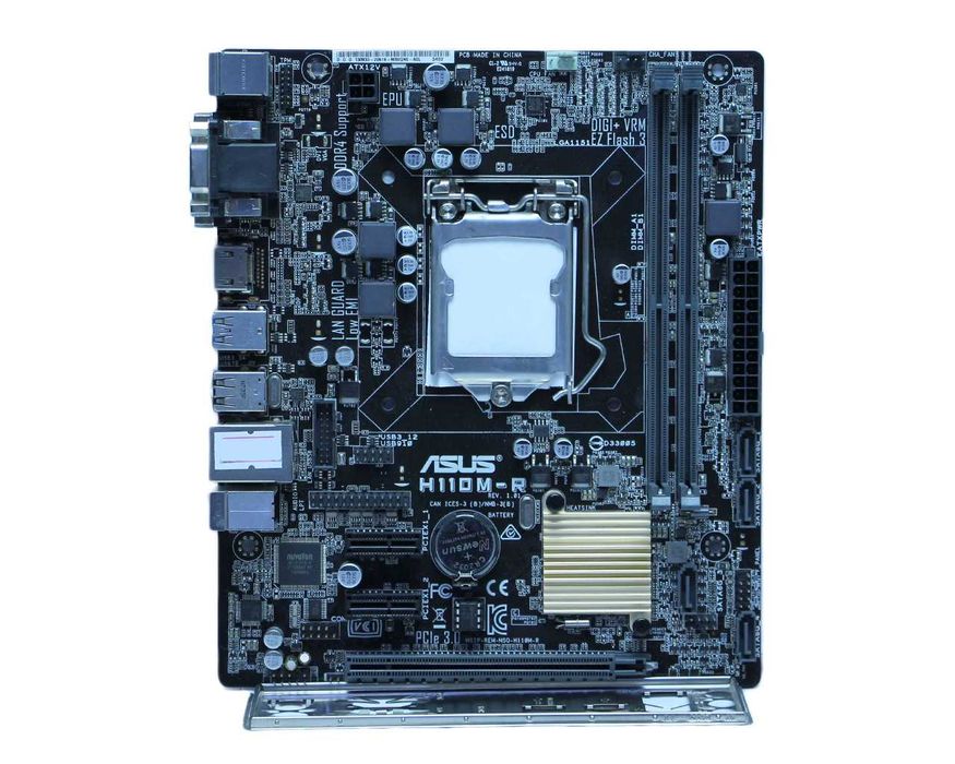 Мат.Плата LGA 1151 ASUS H110M-R 2x DDR4 Не работает один слот ОЗУ