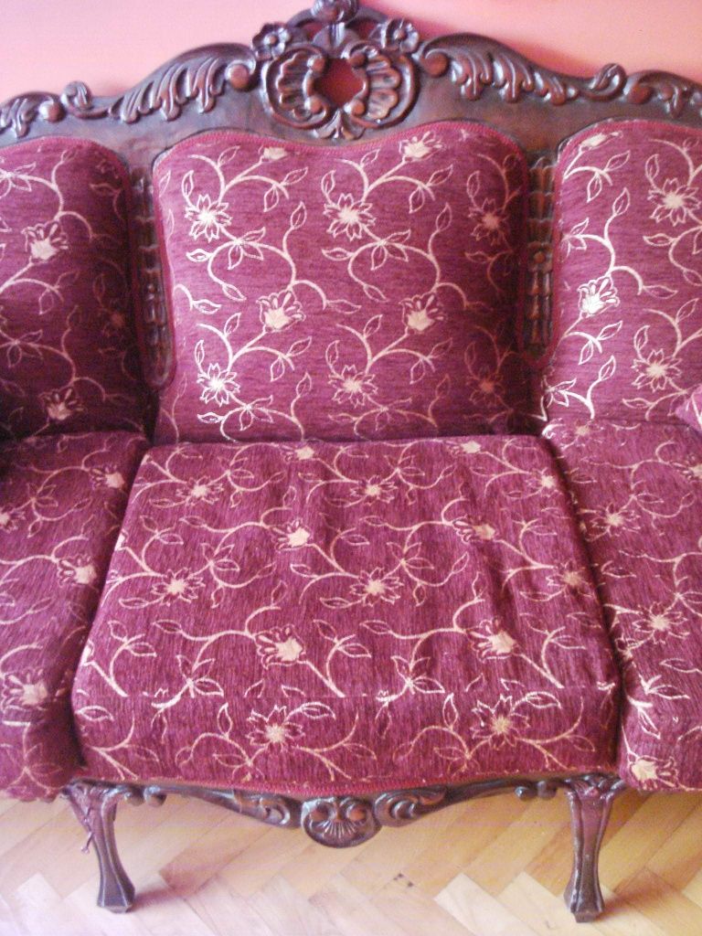 Старинен диван 3-ка, Луи 15