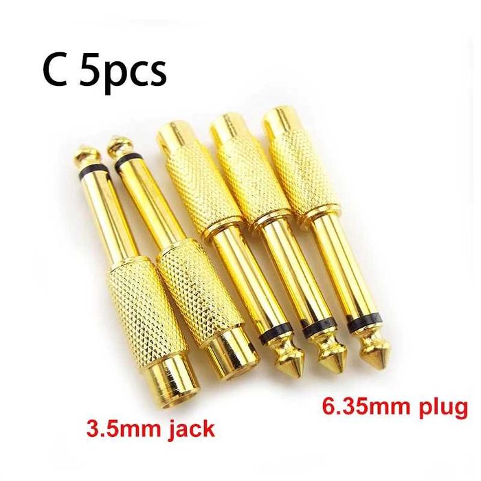 Adaptor mufa jack de 6,35 mm la jack de 3,5 mm Adaptor căști microfon