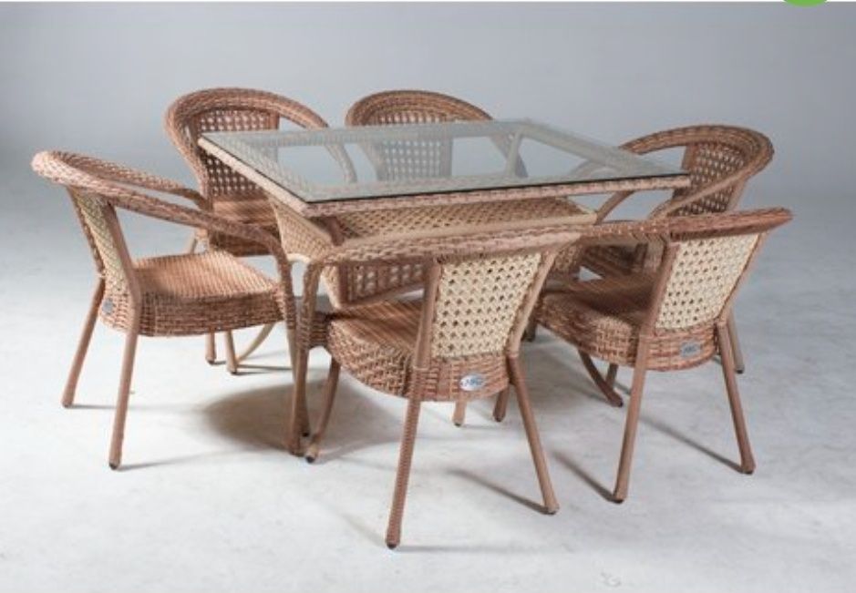 Ротанг столы стулья, плетенная мебель