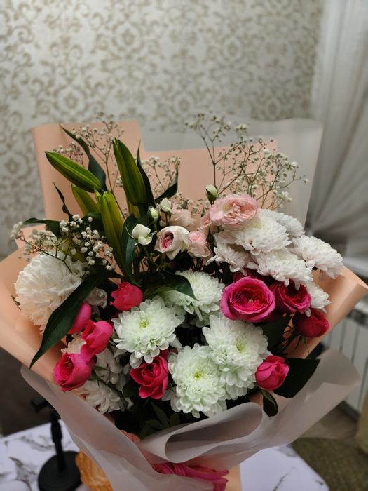 Срочно продам букет БУ микс разных цветов