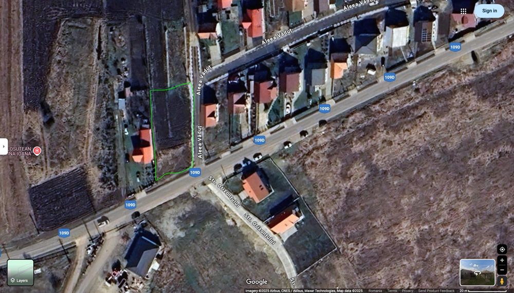 Teren Jucu de Sus, intravilan – 1.000 mp, jud. Cluj