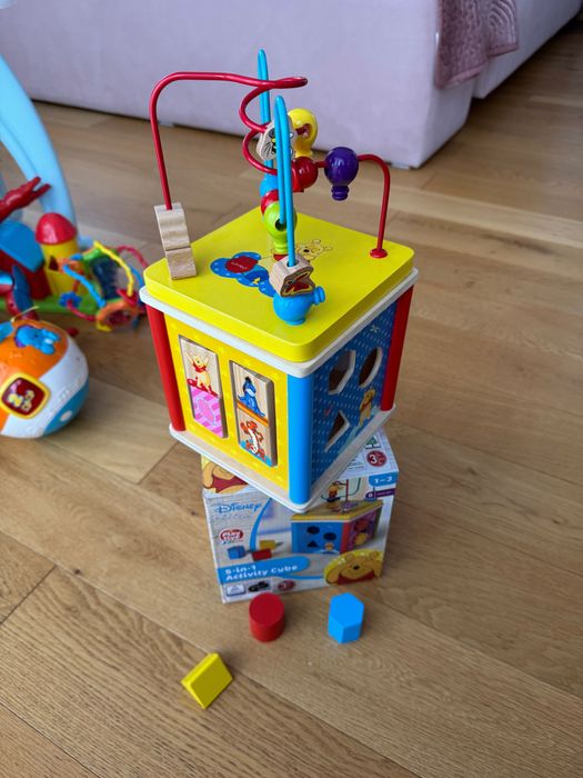 Jucarie Playtive - Cub din lemn, cu activitati, Disney (NOU)