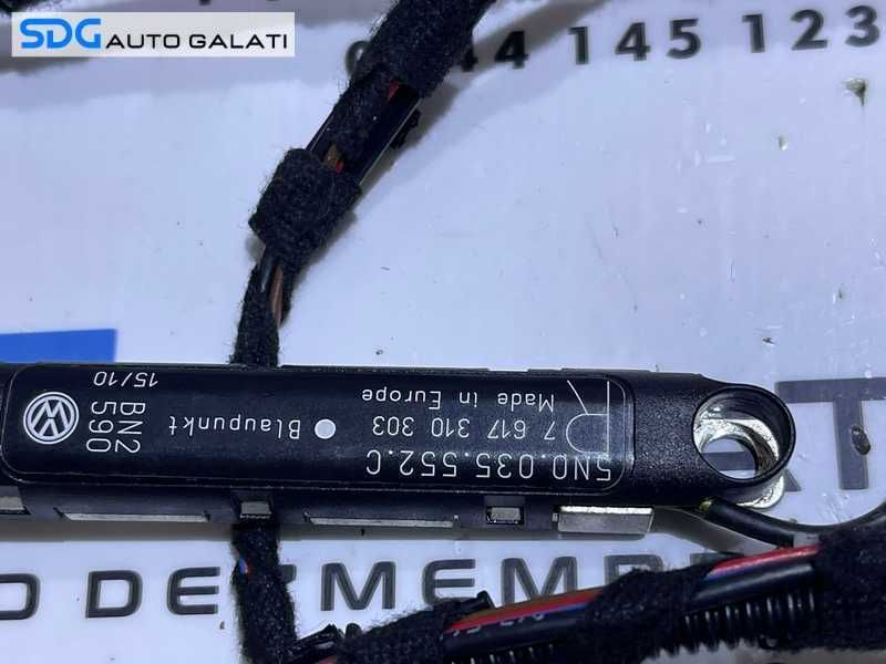 Cablaj Instalatie Electrica Dreapta Conducta Apa Stergator Amplificator Antena Radio Camera Marsarier Hayon Haion Portbagaj VW Tiguan 2008 - 2012 Cod 5N0971148AA 5N0035552C 5N0980551