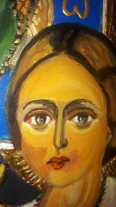 Icoana Diptic - Maica Domnului si Mantuitorul Pantocrator