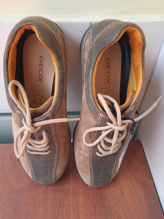 Geox 100% оригинални дамски дишащи обувки естествена кожа - Нови