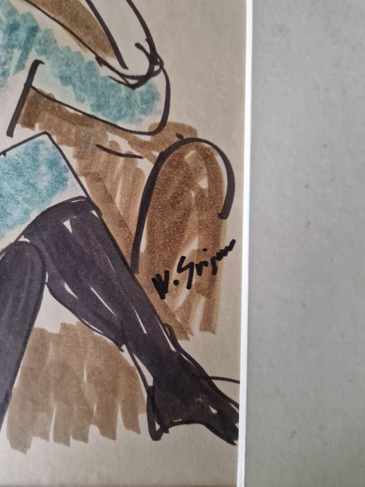 Vasile grigore grafica / femeie in fotoliu