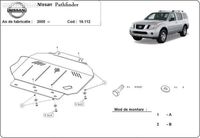 Scut metalic pentru motor Nissan Pathfinder 2005 -2014, otel 3mm