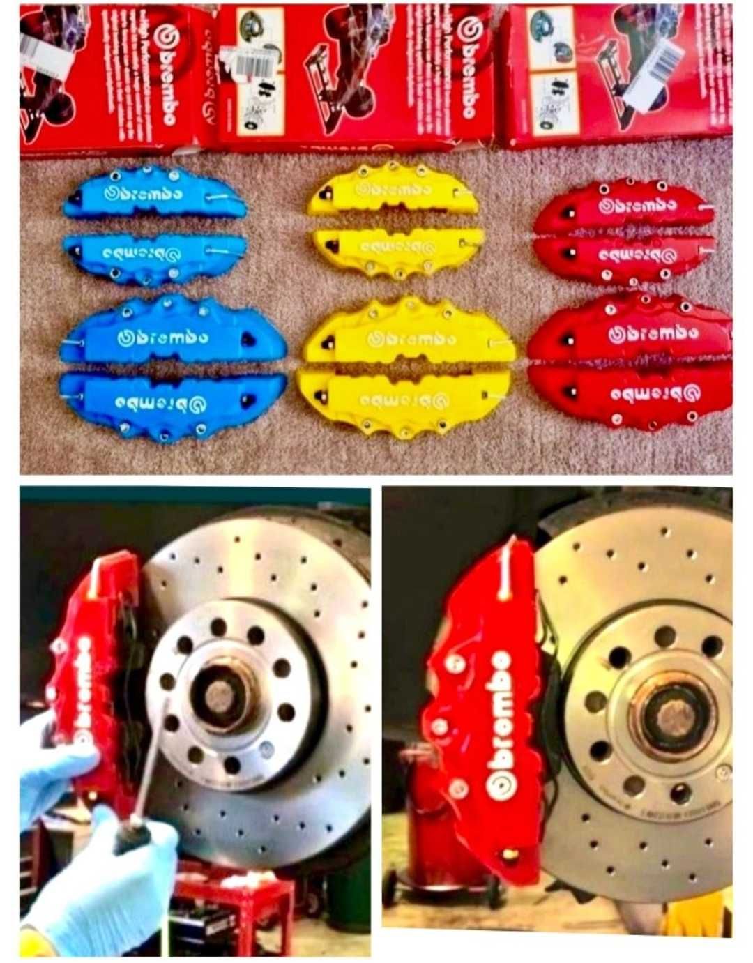 Set 4 Capace Etrieri decorative brembo / Capace auto roti etrieri
